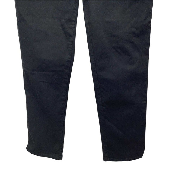 GLORIA Vanderbilt High Waist Amanda Jeans Sz 6 Stretch Denim Black Tapered Studs - Picture 5 of 8